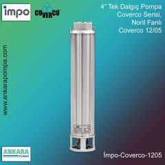 COVERCO 12/05 Tek Dalgıç Pompa, 4'' Derin Kuyu, Sondaj Pompası 1,5 Hp , 30 Mss , 17 m3/h