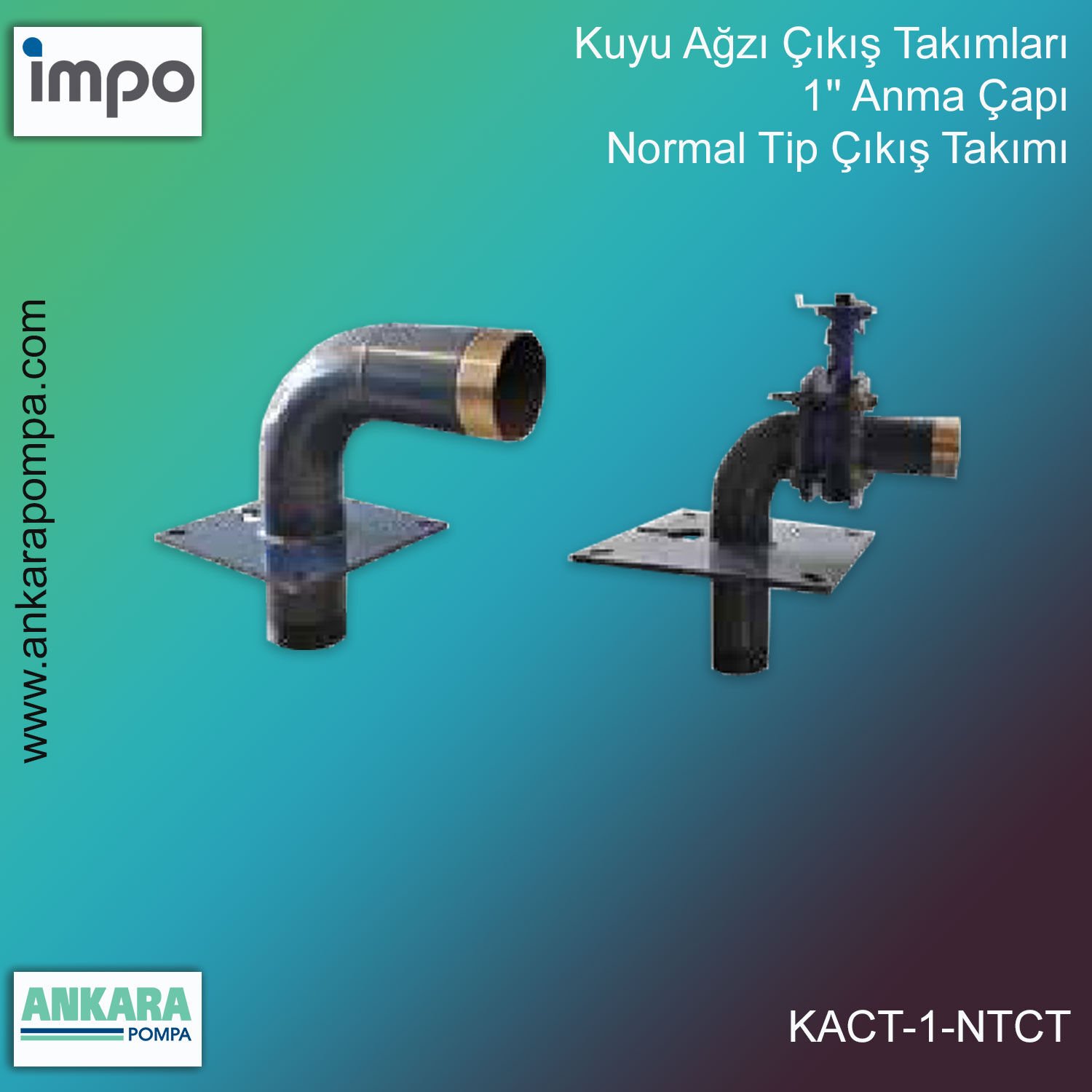 Kuyu Ağzı Çıkış Takımları, 1'' Anma Çapı, Normal Tip Çıkış Takımı