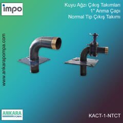 Kuyu Ağzı Çıkış Takımları, 1'' Anma Çapı, Normal Tip Çıkış Takımı