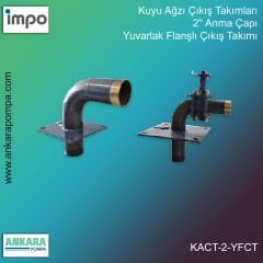 Kuyu Ağzı Çıkış Takımları, 2'' Anma Çapı, Yuvarlak Flanşlı Çıkış Takımı