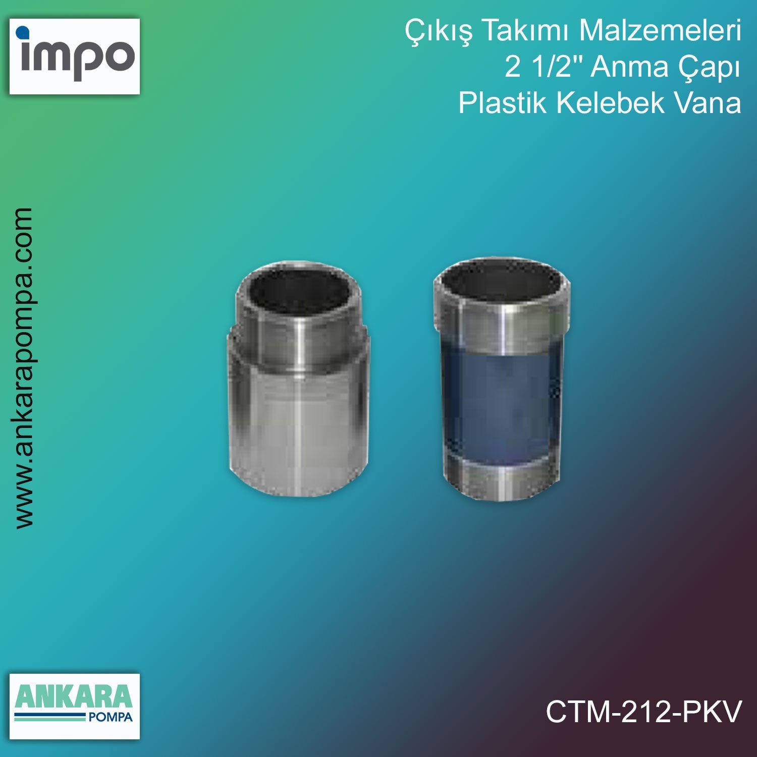 Çıkış Takımı Malzemeleri, 2 1/2'' Anma Çapı, Plastik Kelebek Vana