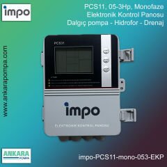 PCS11, 05-3Hp, Monofaze, Elektronik Kontrol Panosu, Dalgıç pompa - Hidrofor - Drenaj