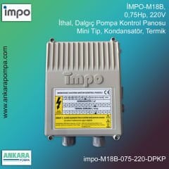 İMPO-M18B, 0,75Hp, 220V, İthal Dalgıç Pompa Kontrol Panosu